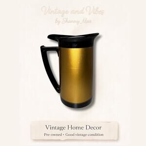 Vintage Thermos Insulated Carafe | Mid Century Pitcher | Retro Kitchen Decor